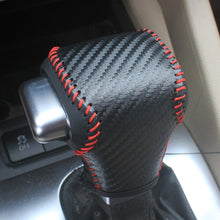 Load image into Gallery viewer, Car PU Leather Carbon Fiber Gear Shift Knob Cover Handball Trim For Volkswagen Sagitar 06-11 Golf 6 10-11 Lavida 08-12 Bora 08-12 Polo 06-10 Tiguan 06-10 Accessories
