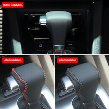 Load image into Gallery viewer, Car PU Leather Carbon Fiber Gear Shift Knob Cover Handball Trim For Volkswagen Sagitar 06-11 Golf 6 10-11 Lavida 08-12 Bora 08-12 Polo 06-10 Tiguan 06-10 Accessories
