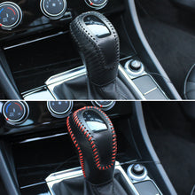 Load image into Gallery viewer, Car PU Leather Carbon Fiber Gear Shift Knob Cover Handball Trim For Volkswagen Sagitar VW Passat Polo Accessories
