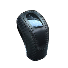 Load image into Gallery viewer, Car PU Leather Carbon Fiber Gear Shift Knob Cover Handball Trim For Volkswagen Sagitar VW Passat Polo Accessories
