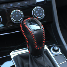 Load image into Gallery viewer, Car PU Leather Carbon Fiber Gear Shift Knob Cover Handball Trim For Volkswagen Sagitar VW Passat Polo Accessories
