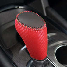 Load image into Gallery viewer, Car PU Leather Carbon Fiber Gear Shift Knob Handball Trim Cover Accessories For Chevrolet Chevy Malibu XL 16-20 Equinox 17-19 Cruz 17-18
