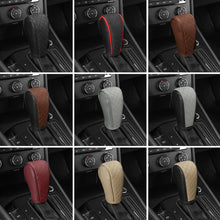 Load image into Gallery viewer, PU Leather Car Shift Handle Cover Non-Slip Shift Knob Decoration Protective Cover Interior Accessories
