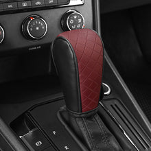 Load image into Gallery viewer, PU Leather Car Shift Handle Cover Non-Slip Shift Knob Decoration Protective Cover Interior Accessories
