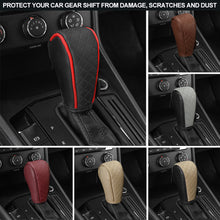 Load image into Gallery viewer, PU Leather Car Shift Handle Cover Non-Slip Shift Knob Decoration Protective Cover Interior Accessories
