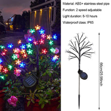 Load image into Gallery viewer, Solar Flower Lamp Outdoor Garden Cherry Blossom Fairy Decoration Lighting Waterproof Lawn Light Yard Landscape Light

