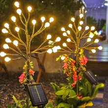 Load image into Gallery viewer, Solar Flower Lamp Outdoor Garden Cherry Blossom Fairy Decoration Lighting Waterproof Lawn Light Yard Landscape Light
