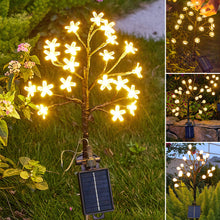 Load image into Gallery viewer, Solar Flower Lamp Outdoor Garden Cherry Blossom Fairy Decoration Lighting Waterproof Lawn Light Yard Landscape Light
