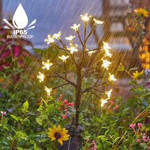 Load image into Gallery viewer, Solar Flower Lamp Outdoor Garden Cherry Blossom Fairy Decoration Lighting Waterproof Lawn Light Yard Landscape Light
