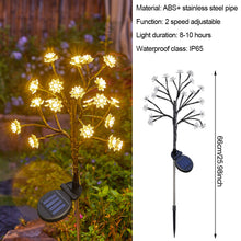 Load image into Gallery viewer, Solar Flower Lamp Outdoor Garden Cherry Blossom Fairy Decoration Lighting Waterproof Lawn Light Yard Landscape Light
