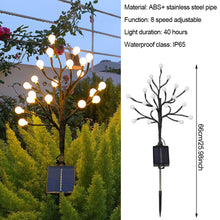 Load image into Gallery viewer, Solar Flower Lamp Outdoor Garden Cherry Blossom Fairy Decoration Lighting Waterproof Lawn Light Yard Landscape Light
