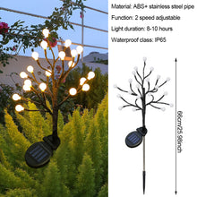 Load image into Gallery viewer, Solar Flower Lamp Outdoor Garden Cherry Blossom Fairy Decoration Lighting Waterproof Lawn Light Yard Landscape Light
