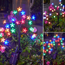 Load image into Gallery viewer, Solar Flower Lamp Outdoor Garden Cherry Blossom Fairy Decoration Lighting Waterproof Lawn Light Yard Landscape Light
