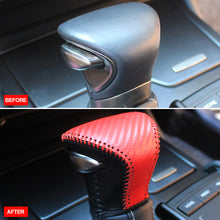 Load image into Gallery viewer, Car PU Leather Carbon Fiber Gear Shift Knob Cover Handball Trim For Lexus ES200 300h UX260 2018-2022 Accessories
