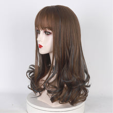 Load image into Gallery viewer, 18inch Women Hair Synthetic Hair Extensions Big Wave Wig Head Cover Pear Flower Curl Chemical Fiber Hair Cover Wig Cover
