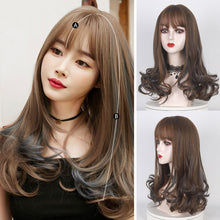 Load image into Gallery viewer, 18inch Women Hair Synthetic Hair Extensions Big Wave Wig Head Cover Pear Flower Curl Chemical Fiber Hair Cover Wig Cover
