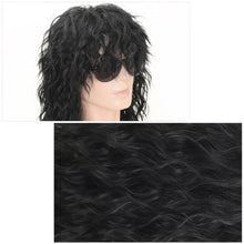Load image into Gallery viewer, Retro Rock Messy Synthetic Wig COS Holiday Party Daily Fake Headband Funny Wave Curly Hair Women Men False Hair Wig Cover
