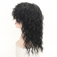 Load image into Gallery viewer, Retro Rock Messy Synthetic Wig COS Holiday Party Daily Fake Headband Funny Wave Curly Hair Women Men False Hair Wig Cover
