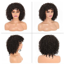 Load image into Gallery viewer, Classic High-temperature Silk Wig Cover Small Curled Caterpillar Long Curled Hair Synthetic Fiber Headband Women's Wig Cover
