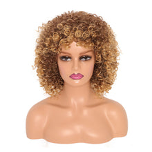 Load image into Gallery viewer, Classic High-temperature Silk Wig Cover Small Curled Caterpillar Long Curled Hair Synthetic Fiber Headband Women's Wig Cover
