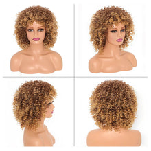 Load image into Gallery viewer, Classic High-temperature Silk Wig Cover Small Curled Caterpillar Long Curled Hair Synthetic Fiber Headband Women's Wig Cover

