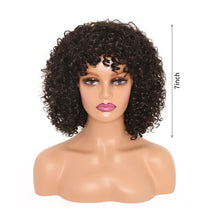 Load image into Gallery viewer, Classic High-temperature Silk Wig Cover Small Curled Caterpillar Long Curled Hair Synthetic Fiber Headband Women's Wig Cover
