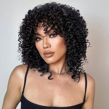 Load image into Gallery viewer, Classic High-temperature Silk Wig Cover Small Curled Caterpillar Long Curled Hair Synthetic Fiber Headband Women's Wig Cover
