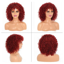 Load image into Gallery viewer, Classic High-temperature Silk Wig Cover Small Curled Caterpillar Long Curled Hair Synthetic Fiber Headband Women's Wig Cover
