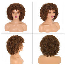 Load image into Gallery viewer, Classic High-temperature Silk Wig Cover Small Curled Caterpillar Long Curled Hair Synthetic Fiber Headband Women's Wig Cover
