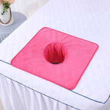 Load image into Gallery viewer, Beauty Salon Towel Bedside Hole Towel Massage Bed Hole Pad Face Towel Bedside Hole Towel Non Fading Massage Hole Towel
