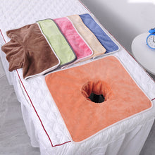Load image into Gallery viewer, Beauty Salon Towel Bedside Hole Towel Massage Bed Hole Pad Face Towel Bedside Hole Towel Non Fading Massage Hole Towel
