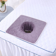 Load image into Gallery viewer, Beauty Salon Towel Bedside Hole Towel Massage Bed Hole Pad Face Towel Bedside Hole Towel Non Fading Massage Hole Towel
