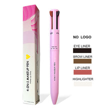Load image into Gallery viewer, 4 in 1 Multifunctional Eyeliner Eyebrow Pencil Contour Pen Long Lasting Waterproof Eyeliner Makeup Pencil Lip Liner Pen Cosmetics
