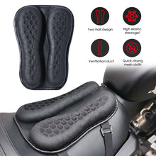 Load image into Gallery viewer, High-elastic Motorcycle Gel Seat Cushion 3D Honeycomb Structure Shock Foldable Breathable Motorcycle Gel Seat Pad Gel Cushion
