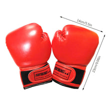 Load image into Gallery viewer, 1Pair Kids Boxing Training Fighting Gloves PU Leather Breathable Muay Thai Sparring Punching Karate Kickboxing Professional Gloves

