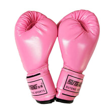 Load image into Gallery viewer, 1Pair Kids Boxing Training Fighting Gloves PU Leather Breathable Muay Thai Sparring Punching Karate Kickboxing Professional Gloves

