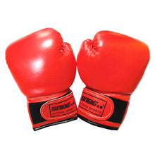 Load image into Gallery viewer, 1Pair Kids Boxing Training Fighting Gloves PU Leather Breathable Muay Thai Sparring Punching Karate Kickboxing Professional Gloves
