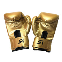 Load image into Gallery viewer, 1Pair Kids Boxing Training Fighting Gloves PU Leather Breathable Muay Thai Sparring Punching Karate Kickboxing Professional Gloves
