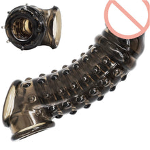 Load image into Gallery viewer, Penis Sheath Male Cock Enlargement Sleeve Ejaculation Delay Sleeve Sex Toys For Couples Wearable Penis Ring
