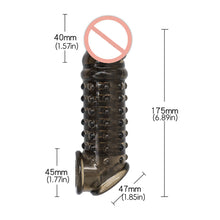 Load image into Gallery viewer, Penis Sheath Male Cock Enlargement Sleeve Ejaculation Delay Sleeve Sex Toys For Couples Wearable Penis Ring
