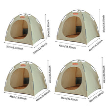 Load image into Gallery viewer, Pet Tent Puppy Cats Bed Spring Summer Indoor Pet Puppies House Comfortable Pet Sleeping Bed with Rattan Mat Pet Supplies
