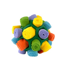 Load image into Gallery viewer, Interactive Dog Snuffle Ball Toy Foraging Skills Food Hiding Bite-resistant Anxiety Relief Slow Feeder Training Pet Ball Toy
