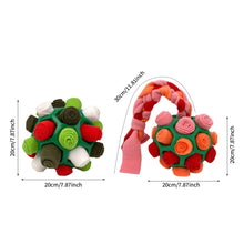 Load image into Gallery viewer, Interactive Dog Snuffle Ball Toy Foraging Skills Food Hiding Bite-resistant Anxiety Relief Slow Feeder Training Pet Ball Toy
