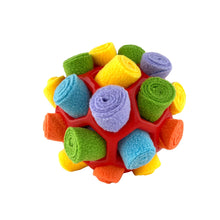 Load image into Gallery viewer, Interactive Dog Snuffle Ball Toy Foraging Skills Food Hiding Bite-resistant Anxiety Relief Slow Feeder Training Pet Ball Toy
