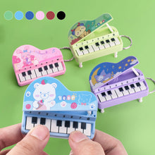 Load image into Gallery viewer, Mini Electronic Piano with Light Training Finger Piano Keychain Keyboard Piano Portable Musical Instrument Toy Key Ring
