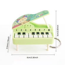 Load image into Gallery viewer, Mini Electronic Piano with Light Training Finger Piano Keychain Keyboard Piano Portable Musical Instrument Toy Key Ring
