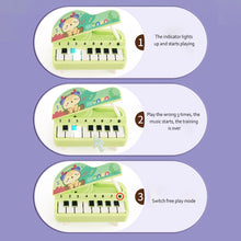 Load image into Gallery viewer, Mini Electronic Piano with Light Training Finger Piano Keychain Keyboard Piano Portable Musical Instrument Toy Key Ring
