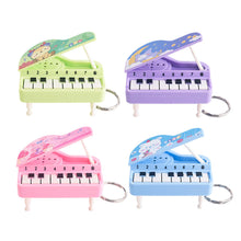Load image into Gallery viewer, Mini Electronic Piano with Light Training Finger Piano Keychain Keyboard Piano Portable Musical Instrument Toy Key Ring
