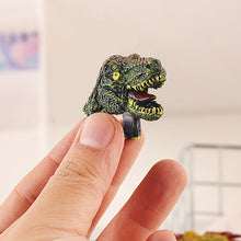 Load image into Gallery viewer, 6Pcs Simulated Dinosaur Wildlife Rings Parent Child Interaction Toy Finger Puppet Animal Rings Children's Day Gift
