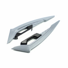 Load image into Gallery viewer, 2Pcs Motorcycle Winglets Front Side Spoiler Aerodynamic Wing Set Fixed Wind Wing with Adhesive Decoration Sticker
